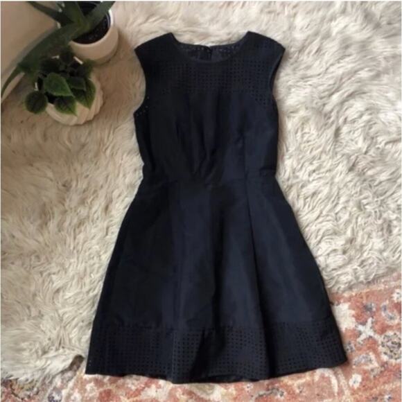 J. Crew Black Sleeveless A-Line Dress - Picture 2 of 6